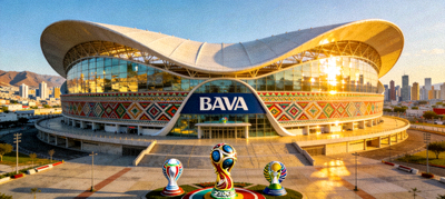 墨西哥蒙特雷BBVA体育场外观，2026年世界杯墨西哥举办场馆之一